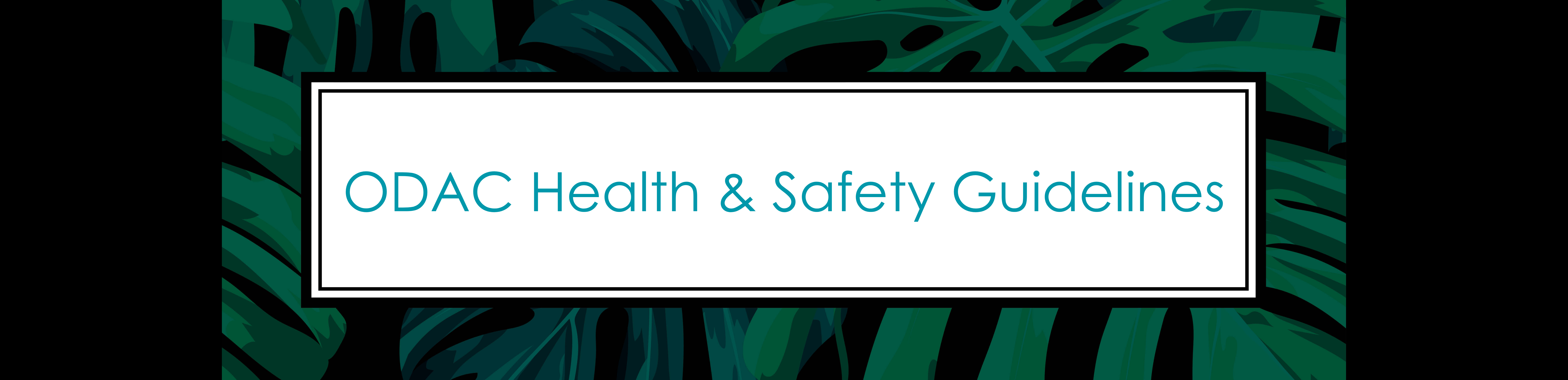 ODAC Health & Safety Guidelines